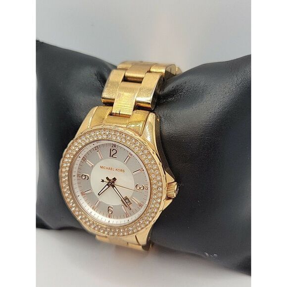 MICHAEL KORS MK5403 Women's Stainless Steel Analog White Dial Quartz Watch AM161 - Picture 3 of 11